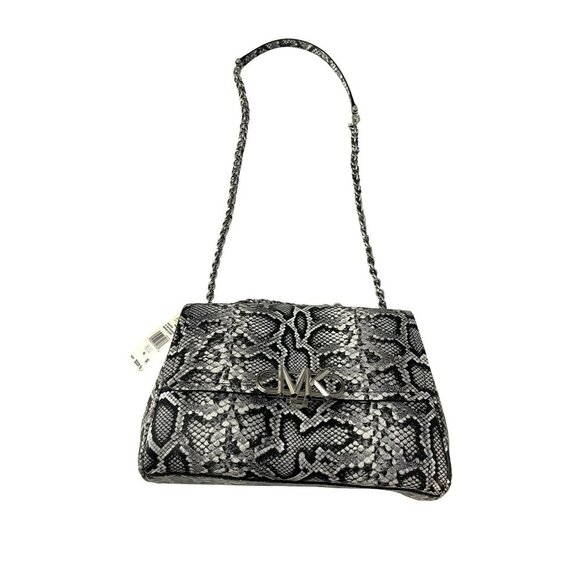 Michael Kors $558 Embossed Leather Snake XL Crossbody Bag NWT - Picture 5 of 11